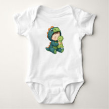 baby bodykosti för barn babysaurus