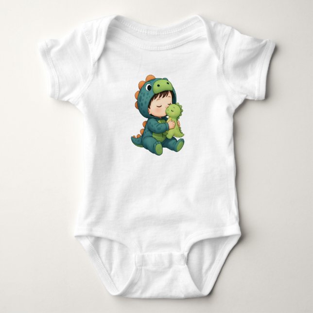 baby bodykosti för barn babysaurus t shirt (Framsida)