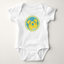 Baby BodykostyhonungsBunny Blue-Gult
