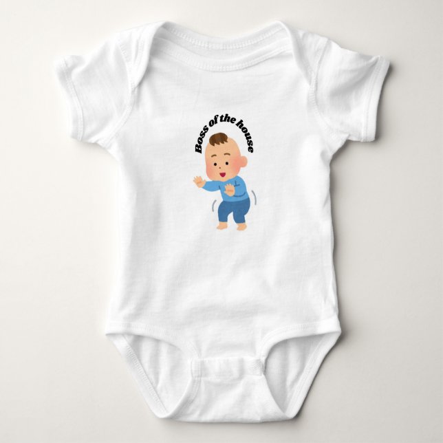 Baby Bodykostym - Chef vid House Cute Baby Outfit T Shirt (Framsida)
