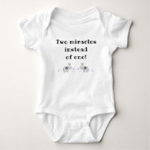 Baby Bodykostym för Twillingar, Gästare Slogan,