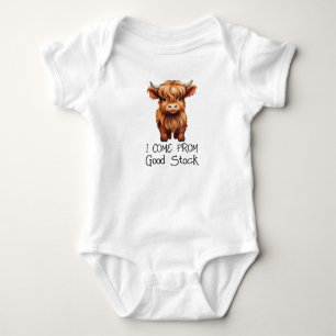 Baby Bodykostym I Kom från Bra Lagrar Highland Cal T Shirt