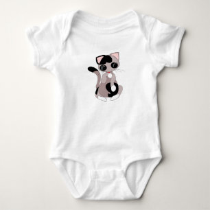 Baby Bodykostym med Cute Kitten T Shirt