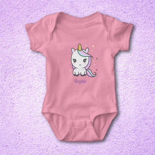 Baby Bodykostym med Cute Unicorn T Shirt