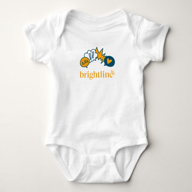 Baby - Bodykostym med illustration och logotyp T Shirt (Framsida)