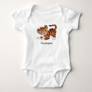 Baby Bodykostymer Tiger Design T Shirt