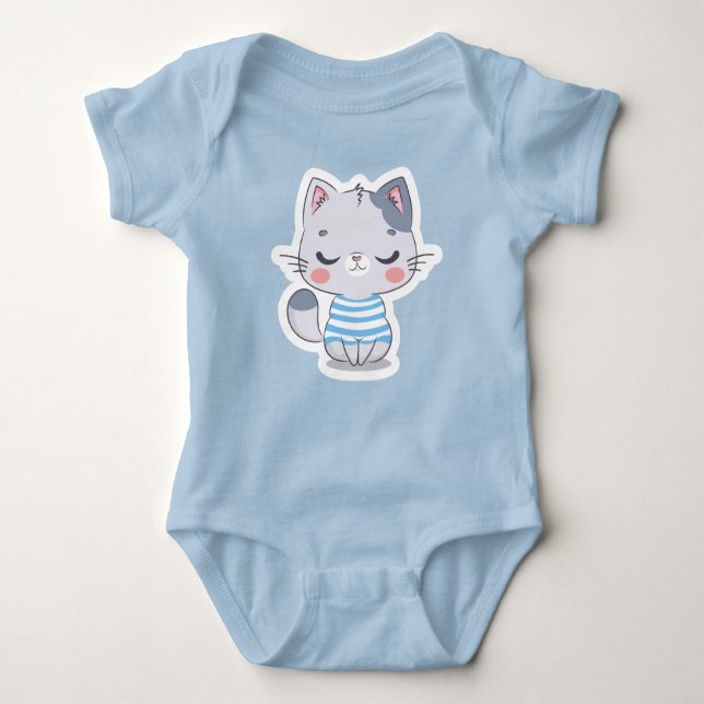 Baby Bodyställ med ärmar för spädbarn T Shirt (Framsida)
