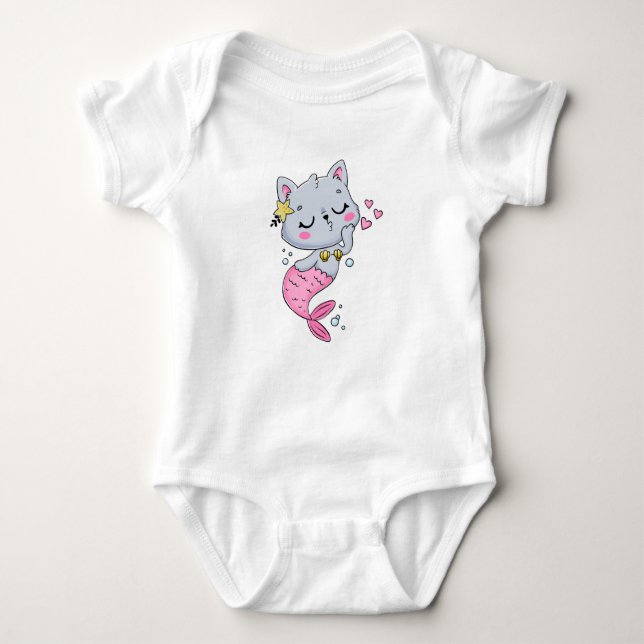 Baby Bodyställ med ärmar T Shirt (Framsida)