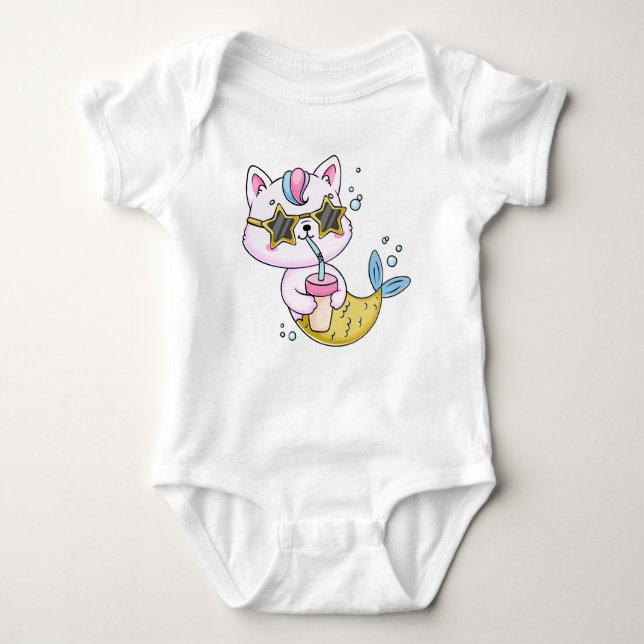 Baby Bodyställning för spädbarn T Shirt (Framsida)