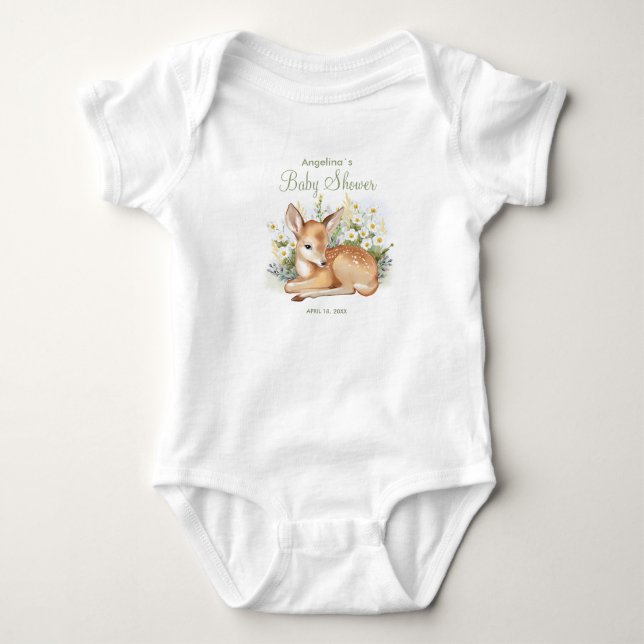 Baby bodysuit baby shower t shirt (Framsida)