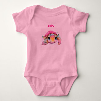 baby bodysuit, babykläder , söt baby, havssköldpad t shirt