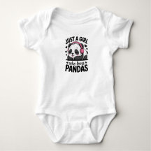 Baby Bodysuit – Bara en tjej som älskar Pandas