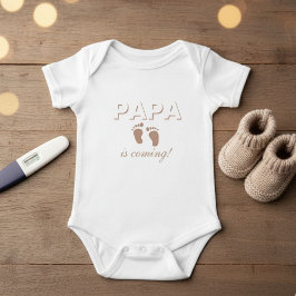 Baby Bodysuit - Birth Announcement PAPA is coming T Shirt