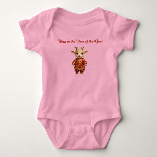 Baby bodysuit född under getens år t shirt