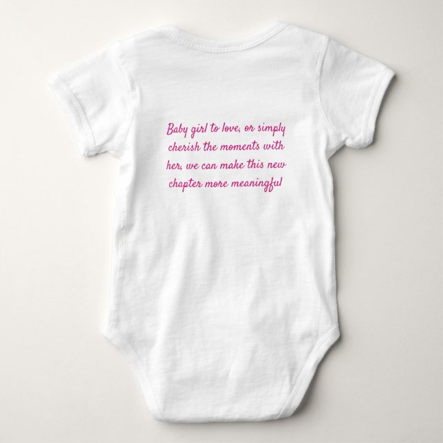 baby bodysuit för nyfödda t shirt (Baksida)