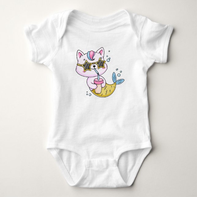 Baby bodysuit i jersey t shirt (Framsida)