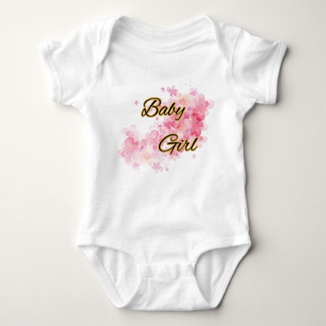 Baby bodysuit i jersey t shirt (Framsida)