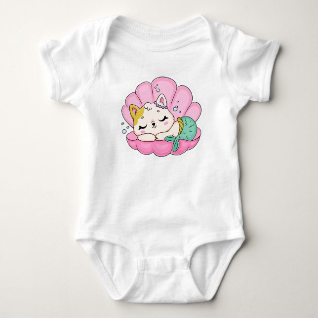 Baby bodysuit i jersey t shirt (Framsida)