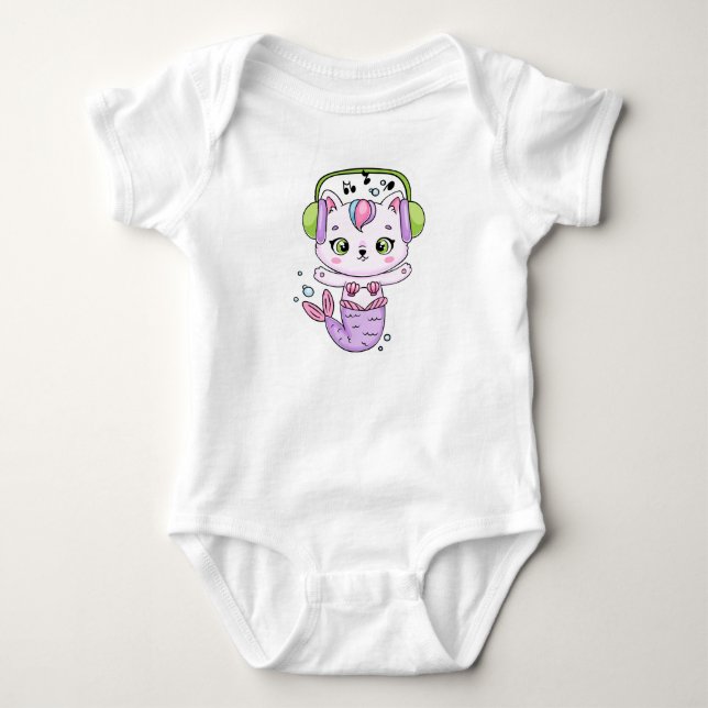 Baby bodysuit i jersey t shirt (Framsida)