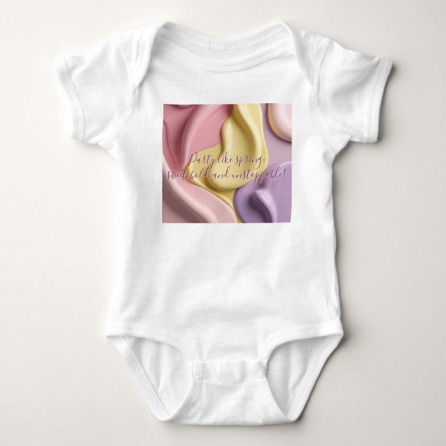Baby bodysuit i stilren grafikdesign t shirt (Framsida)