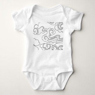 BABY BODYSUIT JAPANESE CLOUD MÖNSTER CUSTOM NAME T SHIRT