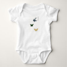 BABY BODYSUIT JAPANESE WOODBLOCK UTTRYCKBUTTERFLIE