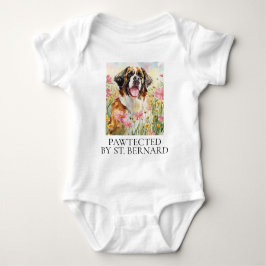 Baby Bodysuit – Pawtected by Saint Bernard T Shirt