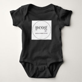 Baby bodysuit "pcog" acronym; heart, NO scripture T Shirt