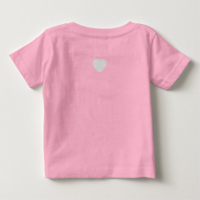Baby bodysuit "pcog" round w/ scripture & heart t shirt (Baksida)