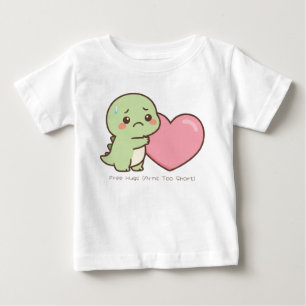 Baby bodysuit - Söt ledsen dinosaurie med korta ar T Shirt