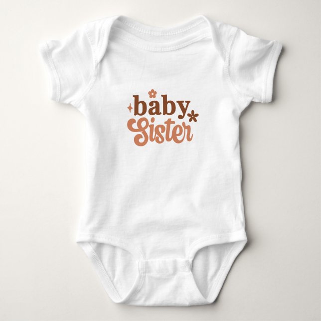 Baby Boho Baby Sister T Shirt (Framsida)