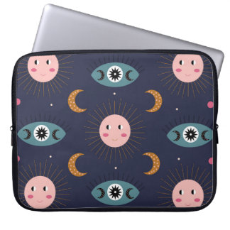 Baby boho, hippie chic mönster. laptop fodral