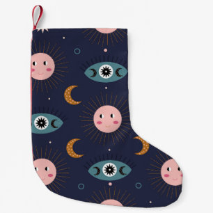 Baby boho, hippie chic mönster. liten julstrumpa