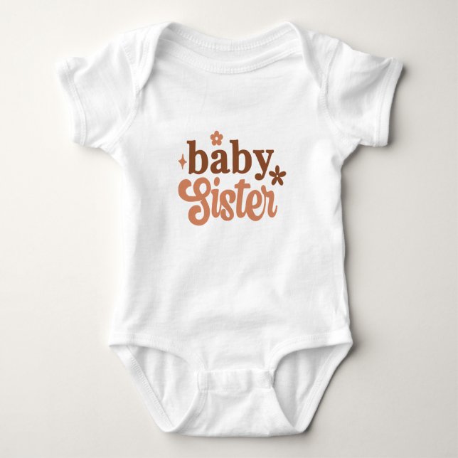 Baby Boho Lillasyster T Shirt (Framsida)