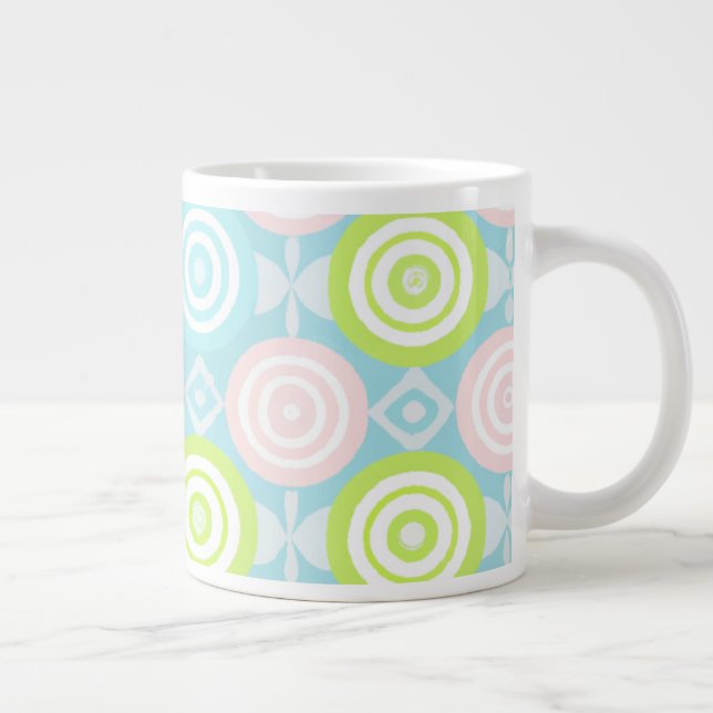 Baby Boho Mönster med Cirklar Jumbo Mugg (Höger)