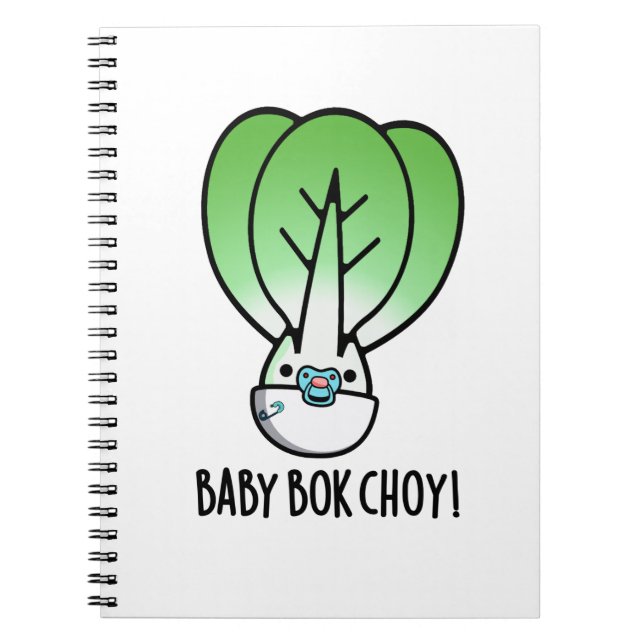 Baby Bok Choy Funny Veggie Pun Anteckningsbok (Framsidan)