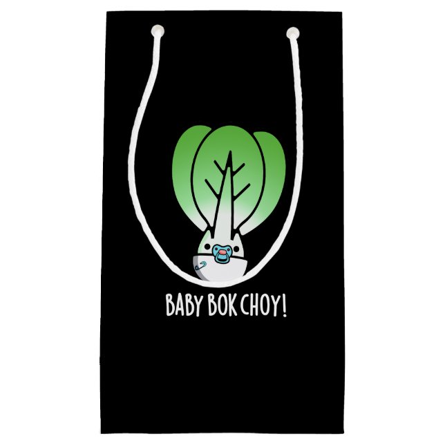 Baby Bok Choy Funny Veggie Pun Mörk BG (Framsidan)