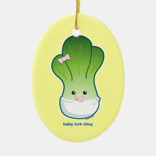 Baby Bok Choy Julgransprydnad Keramik