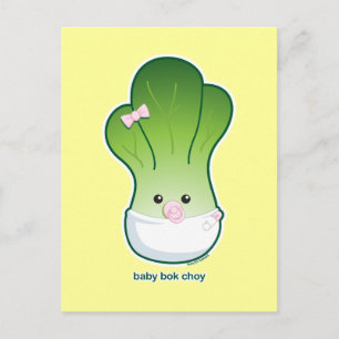 Baby Bok Choy Vykort