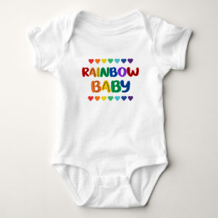 Baby-bokostym för "Rainbow Baby" T Shirt