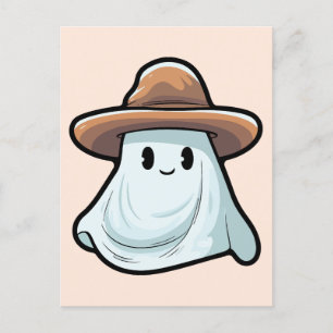 Baby Boo Cowboy Ghost Halloween Kollektion Helg Vykort