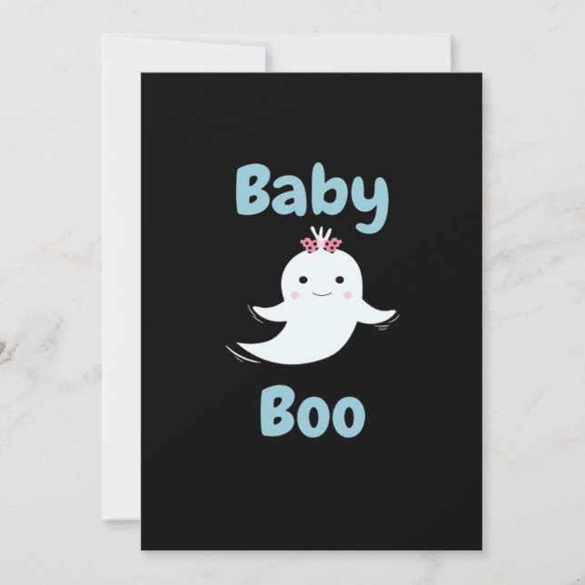 Baby Boo Cute Halloween Kids eller Par Gift Julkort (Framsida)