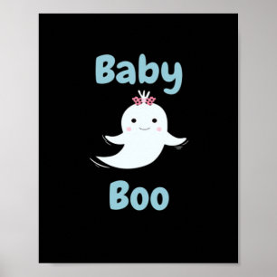 Baby Boo Cute Halloween Kids eller Par Gift Poster