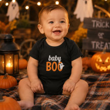 Baby Boo Familj Matchande Halloween Svart Orange