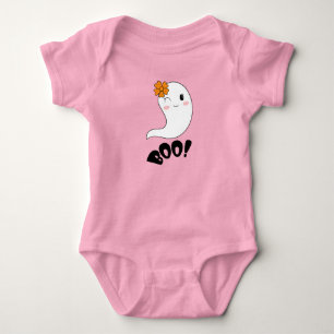 Baby Boo Girly Rosa Cute Ghost Halloween T Shirt