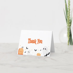 Baby Boo Halloween Baby Shower Tack för ditt kort