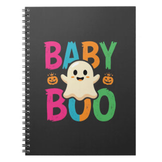 Baby Boo Halloween Ghost Design_1 Anteckningsbok