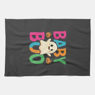 Baby Boo Halloween Ghost Design_1 Kökshandduk