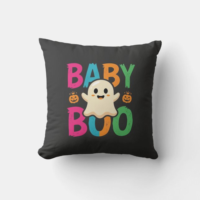 Baby Boo Halloween Ghost Design_1 Kudde (Framsida)