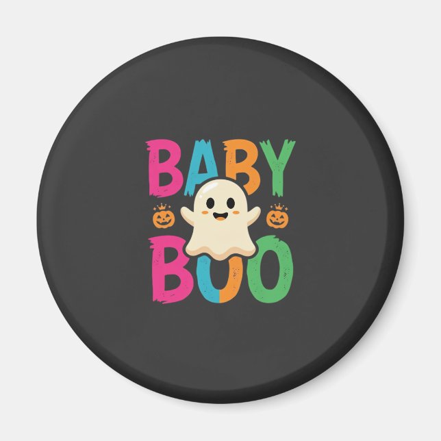 Baby Boo Halloween Ghost Design_1 Magnet (Framsidan)